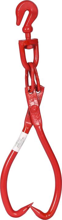 Actual product image Wiltec XPOtool Log Lifting Tongs to Grapple Wood up to Ø508mm 1000kg Forestry Tool with 2 Claws and 2 Hooks