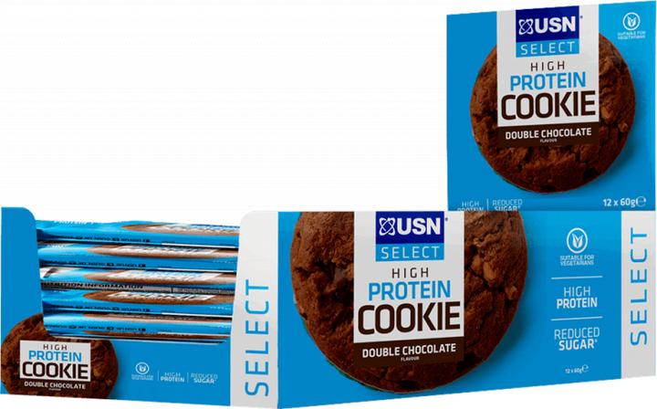 USN Select Protein Cookie (Double chocolate, 12 pcs., 720 g)