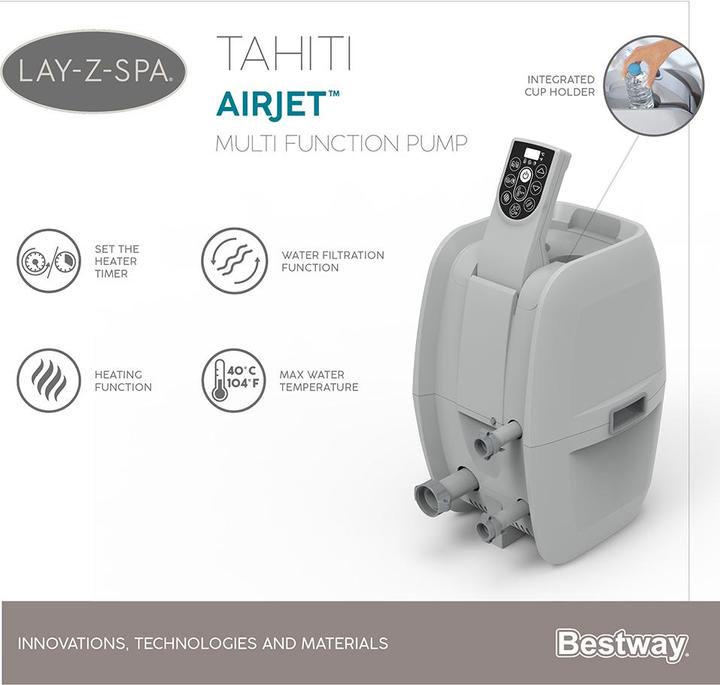 Produktbild Bestway Lay-Z-Spa Tahiti AirJet (4 Pers.)