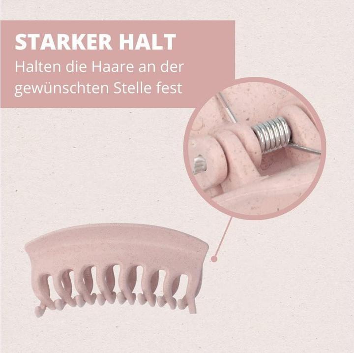 Produktbild Parsa Beauty PARSA Nature Love Haarklammer, rosa Gross, 6 Stk., aus Weizenstroh (6 Stk.)