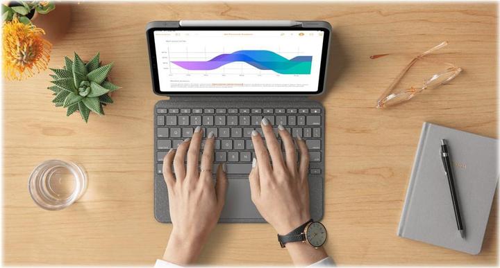 Produktbild Logitech Combo Touch (DE, iPad Pro 12.9 2021 (5. Gen), iPad Pro 12.9 2022 (6. Gen))