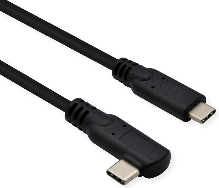 Productafbeelding Roline USB 3.2 Gen 2x2 kabel, PD 20V5A, Emark, C-C, ST/ST, 1x 90° bedraad, 20 Gbit/s (1 m, USB 3.2 Gen 2x2)