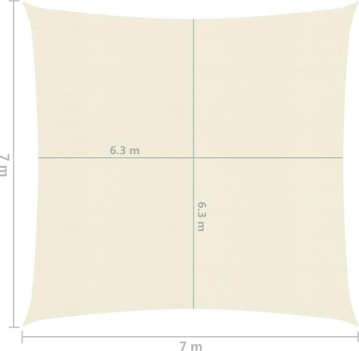 Image du produit VidaXL Voile d'ombrage (700 x 700 cm)