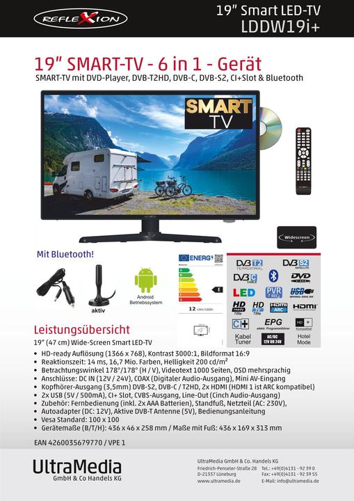 Actual product image Reflexion LDDW19I+ (19", LDDWi+, LCD, Full HD)