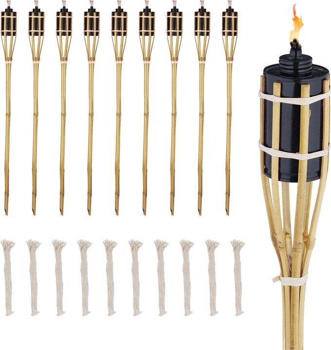 Image du produit Relaxdays 10x torche de jardin