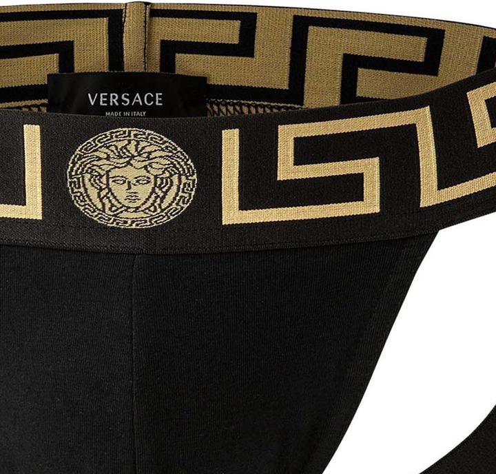 Actual product image Versace Underpants Jock Strap Jersey Topeka Bi-Stretch Cotton Organic New Logo (XL, Single pack)