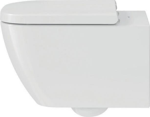 Produktbild Duravit Wand-WC HAPPY D.2 RIMLESS tief, 365x540mm HygieneGlaze weiss