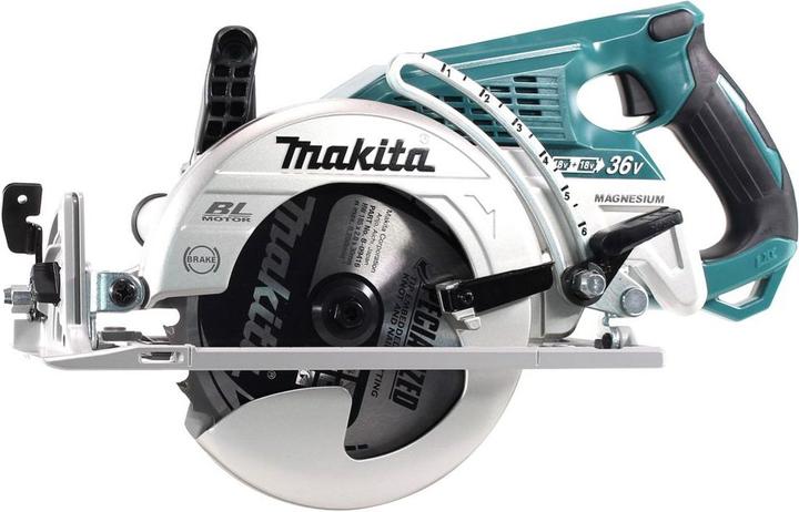 Actual product image Makita DRS 780 RT Battery hand-held circular saw 36V ( 2x18V ) 185 mm Brushless + 2x battery 5.0Ah +