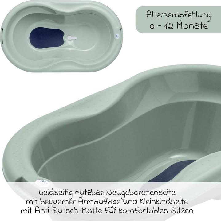 Produktbild Rotho Babydesign Babybadewannen & Badeeimer Baby-Badewanne Tilo - mit Anti-Rutschmatte