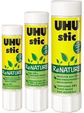 Image du produit UHU Bâton de colle sans solvant stic ReNATURE Rechargeable : Non Masse (poids) : 8,2 g