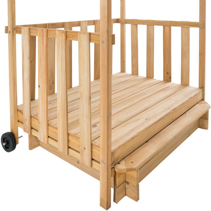 Immagine prodotto tectake Sabbionaia con veranda e tetto 106 x 105 x 137 cm