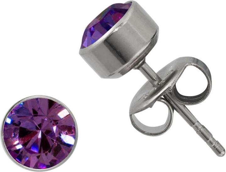 Bijouteria Ohrstecker (Edelstahl, Kristall, PVC)
