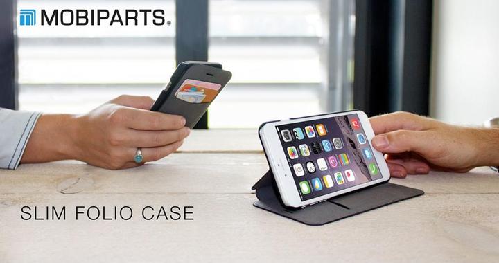 Produktbild Mobiparts Slim Folio Case Samsung Galaxy S5 Mini Black (Samsung Galaxy S5 Mini)