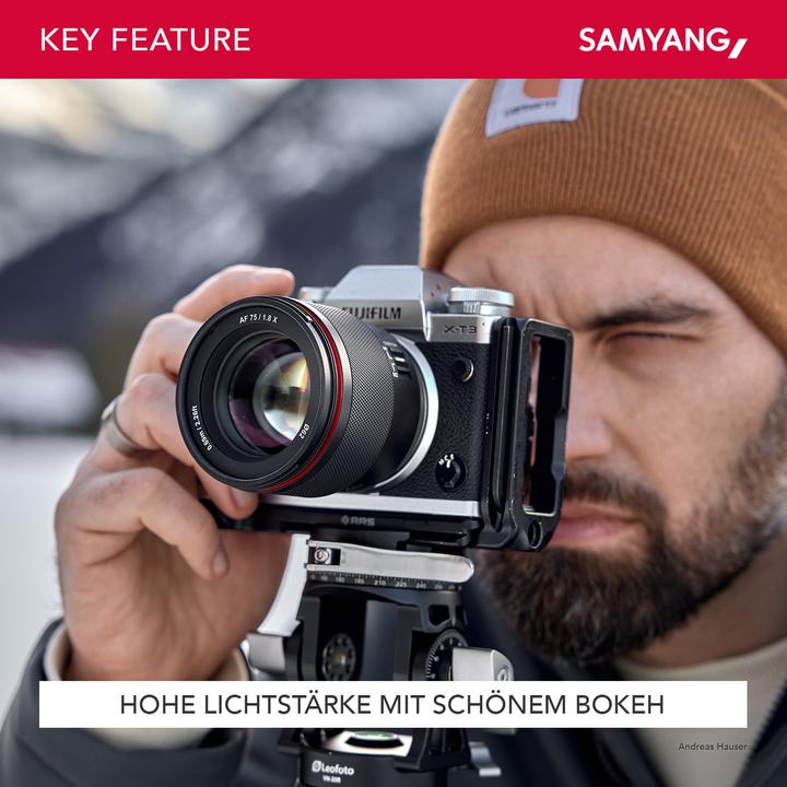 Produktbild Samyang AF 75mm F1,8 Fuji X (Fujifilm X, APS-C / DX)
