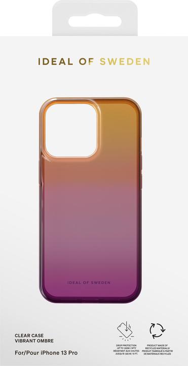 Actual product image iDeal Of Sweden Designer Hard Cover Vibrant Ombre clear (Apple iPhone 13 Pro)