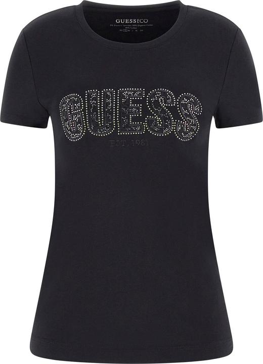Produktbild Guess Damen T-Shirt mit Rundhalsausschnitt aus Spitze (L)
