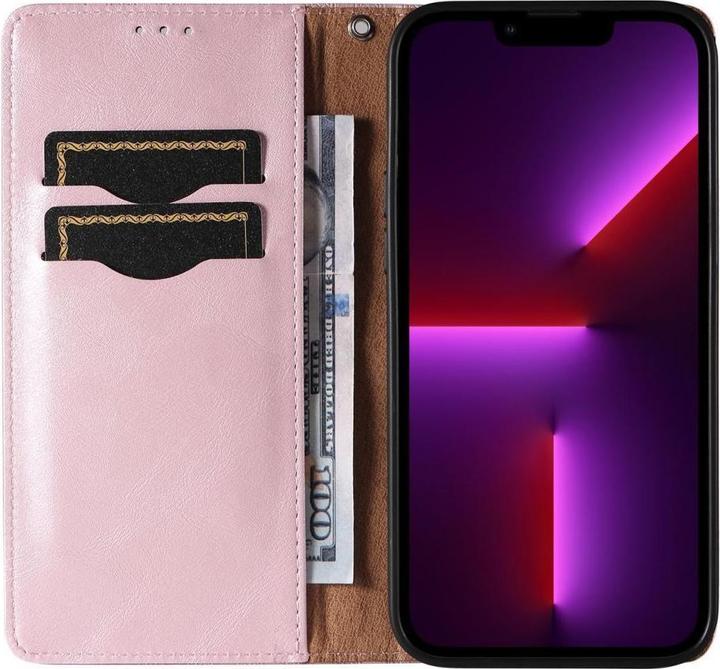 Actual product image Hurtel Magnet Strap Case for Samsung Galaxy S23+ Flip Wallet Mini Lanyard Stand Pink (Samsung Galaxy S23+)