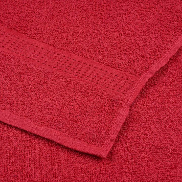 Produktbild VidaXL Handtücher 10 Stk. Rot 100x200 cm 360 g/m² 100% Baumwolle Strandtuch (100 x 200 cm)