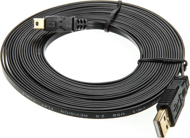 Produktbild InLine Mini-USB 2.0 Kabel USB-A an Mini-B (5 m, USB 2.0)