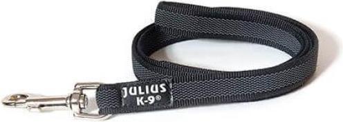 Julius-K9 Rubberised leash with loop black - grey size 5 (5, Dog, General)