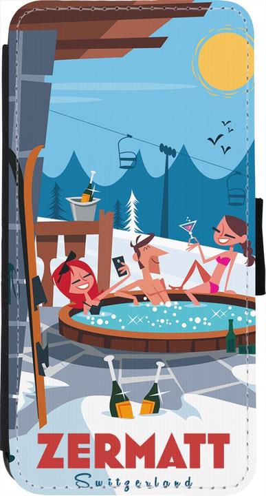 Actual product image PhoneLook Coque Wallet noir Zermatt Mountain Jacuzzi (Apple iPhone 7)