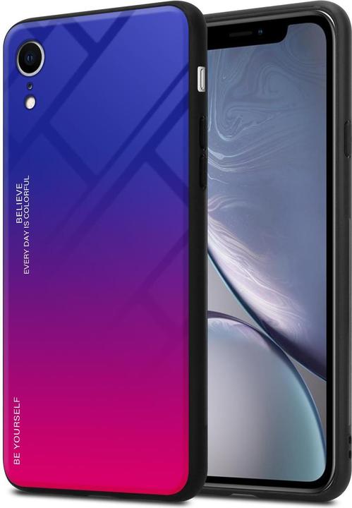 Actual product image Cadorabo TPU 2 colors glass cover (Apple iPhone XR)