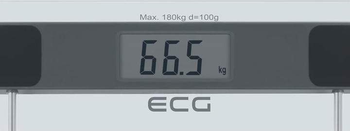 Image du produit ECG OV 137 Glass Personal fitness scale, large LCD display, max. weight 180 Kg (180 kg)
