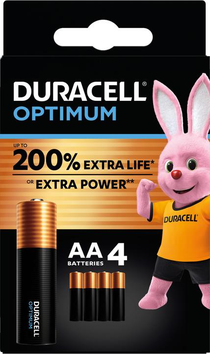 Image du produit Duracell Optimum Pack de 4 piles AA (4 pcs, AA)