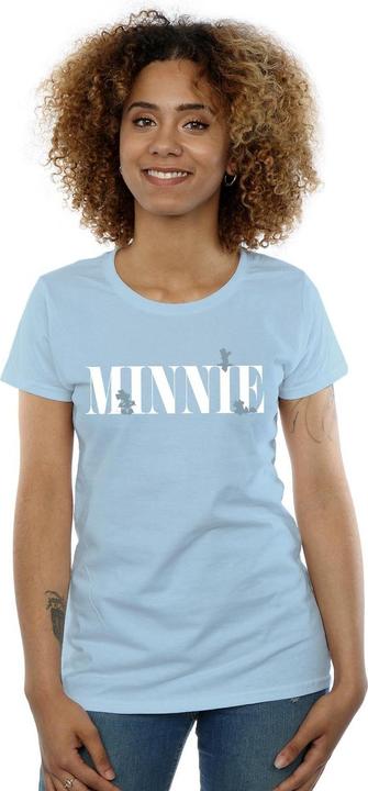 Actual product image Disney Womens/Ladies Minnie Mouse Silhouette Cotton T-Shirt (S)