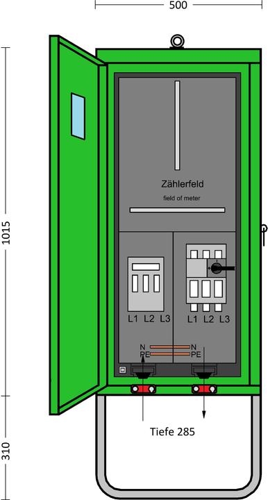 Produktbild ET A-DIN 43868-80 Baustellenverteiler