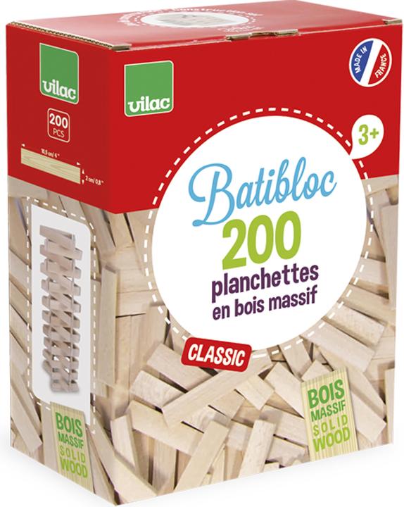 Actual product image Vilac Batibloc stacking wood natural
