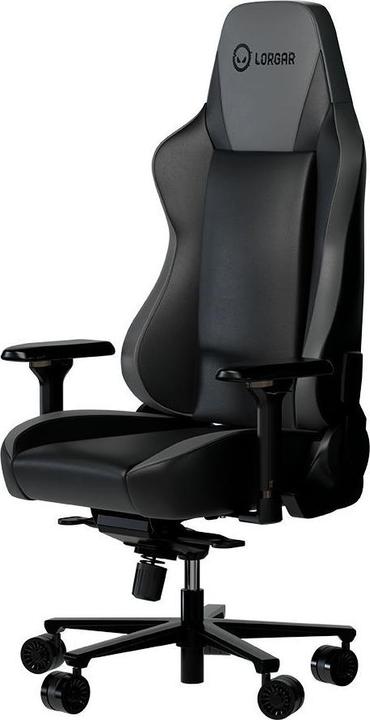 Actual product image Lorgar gaming chair, 1.8 mm thick robot welding metal frame, 5 Star aluminium base, Carbonized class-