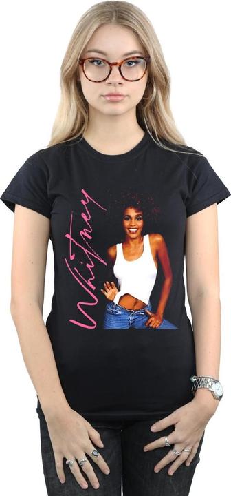 Actual product image Whitney Houston Womens/Ladies Whitney Smile Cotton T-Shirt (L)