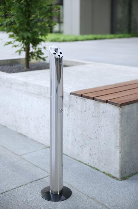 Produktbild Hendi Standaschenbecher Säulenmodell Edelstahl 170x920 m