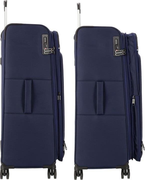 Produktbild D&N Travel Line 9504 4 Rollen Trolley L 76 cm mit Dehnfalte (102 l, L (90 - 115l))