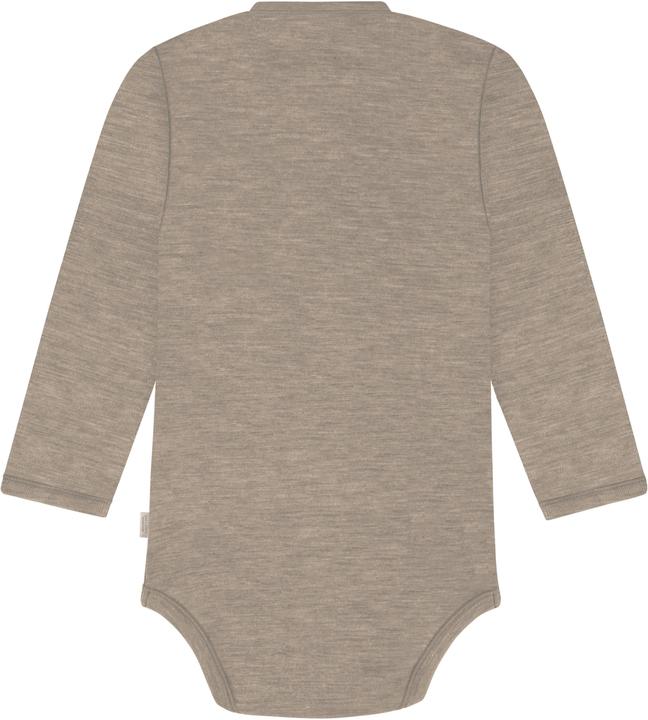 Actual product image Normani Set of 3 baby body wrap long sleeve toddler bodysuit made from merino wool - 9357 (50)