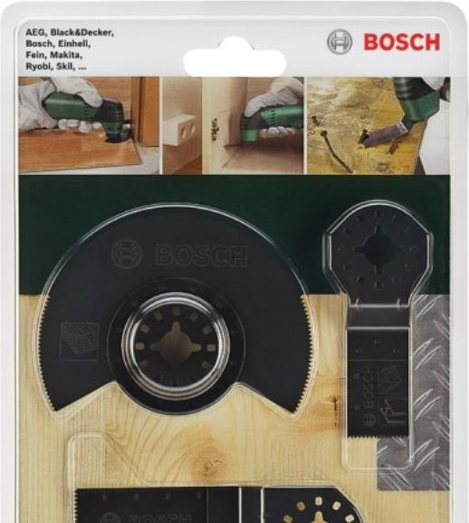 Image du produit Bosch Zubehör Kit de démarrage Starlock en bois, 3 pièces, pour outils multifonctions