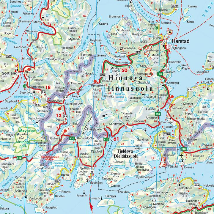 Produktbild Norwegen Nord, Strassenkarte 1:400.000, freytag & berndt