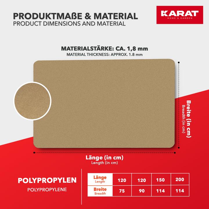 Image du produit Karat Tapis de protection du sol Color (90 x 120 cm)
