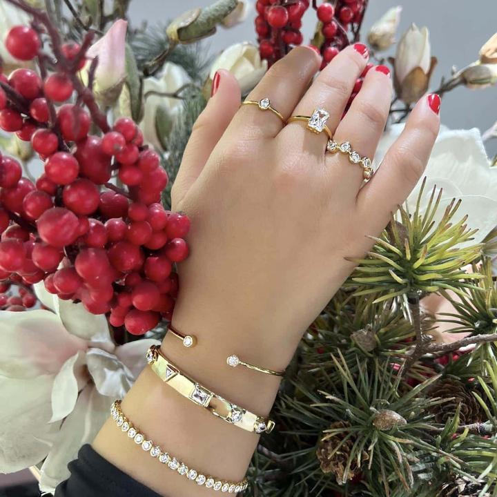 Produktbild Candy Ring Maude, 925 Sterling Silber, vergoldet (54, 925 Silber)