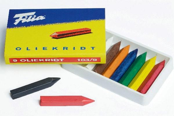 Actual product image FILA Oil crayon filia, without tip, box with 9 pieces. (9 x)