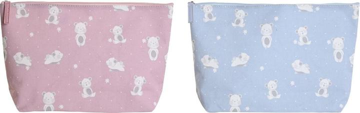 Produktbild DKD Home Decor Reise-Toilettentasche Blau Rosa polialgodon osos 33 x 8 x 21 cm (2 Stück)