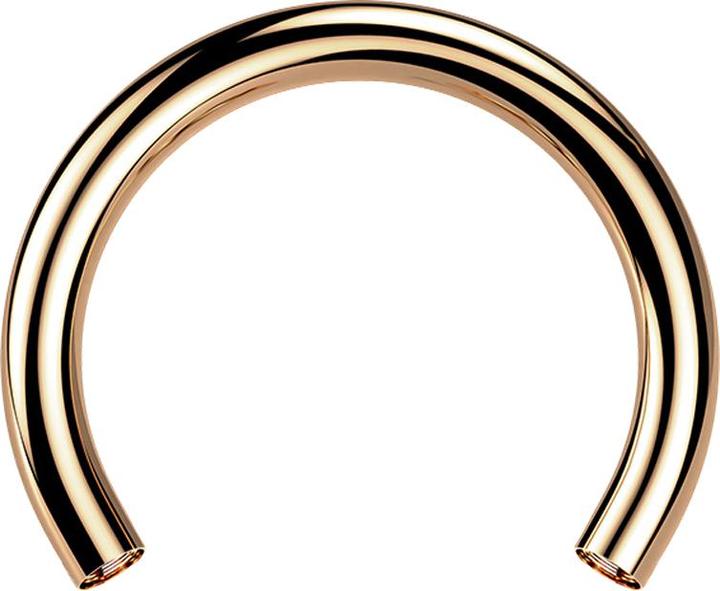 Produktbild Star Piercing Circular-Stab rosegold mit 1.2 mm Innengewinde (Chirurgenstahl 316L)