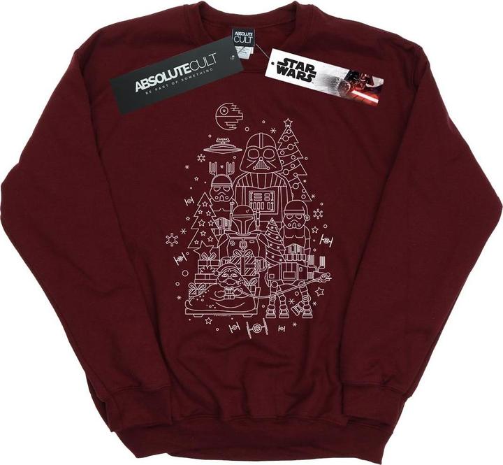 Actual product image Star Wars Womens/Ladies Empire Christmas Sweatshirt (S)