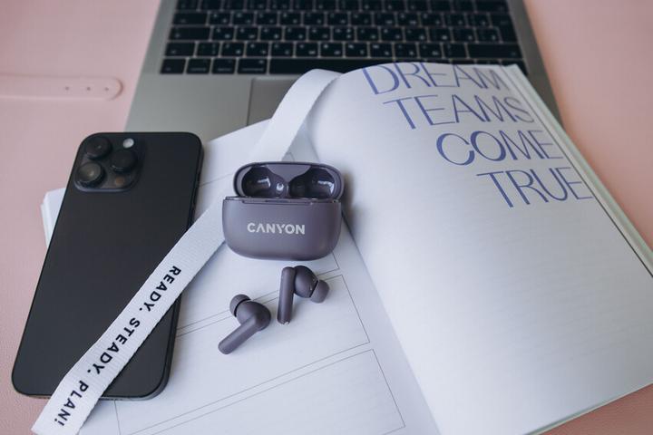 Produktbild Canyon TWS-10, On Go, 10 ANC, True Wireless Bluetooth in-ear headphones, charging station in (ANC, 0.83 h, Kabellos)