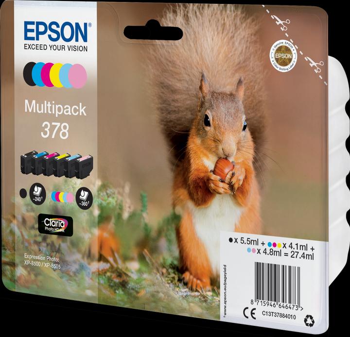 Produktbild Epson 378 Claria Photo HD Multipack (M, Y, BK, C, LC, LM)