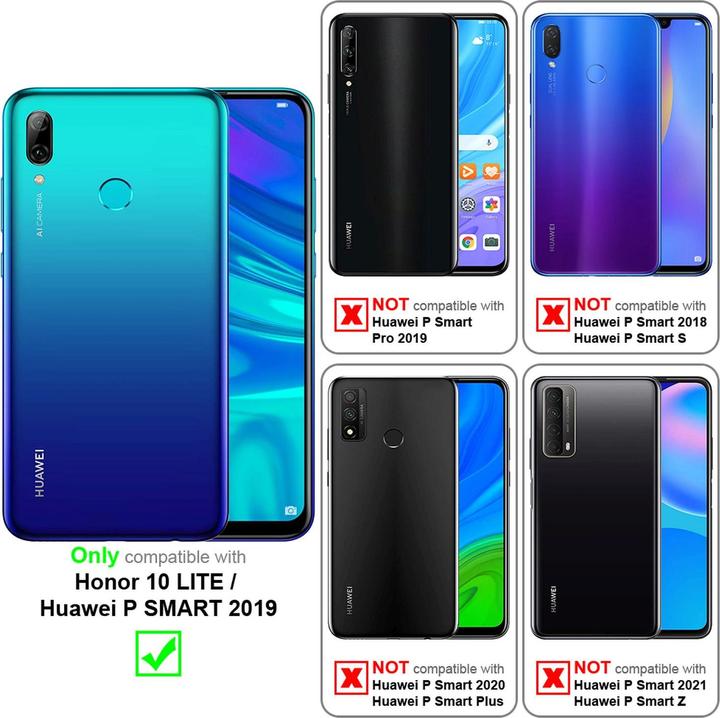 Actual product image Cadorabo TPU Matt Metallic Cover (Huawei P Smart (2019))