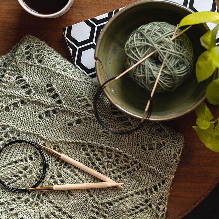 Actual product image Knitpro Bamboo circular knitting needle
