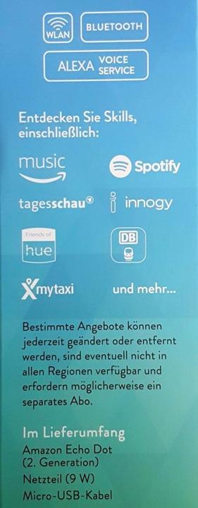 Immagine prodotto Amazon Echo Dot (seconda generazione) (IFTTT, Amazon Alexa)