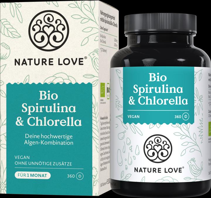 Actual product image Nature Love Organic Spirulina & Chlorella (180 g)